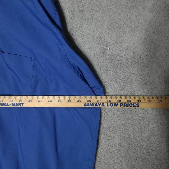 Oleg Cassini Blue Casual Button Down Shirt - Picture 4 of 7